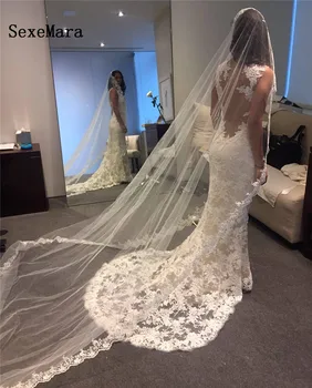 Romantic Brides White/Ivory Cathedral Length One Tier Wedding Veil with Comb Soft Netting 3M Bridal Veil Wedding Accessory
Romantic Brides White/Ivory Cathedral Length One Tier Wedding Veil with Comb Soft Netting 3M Bridal Veil Wedding Accessory