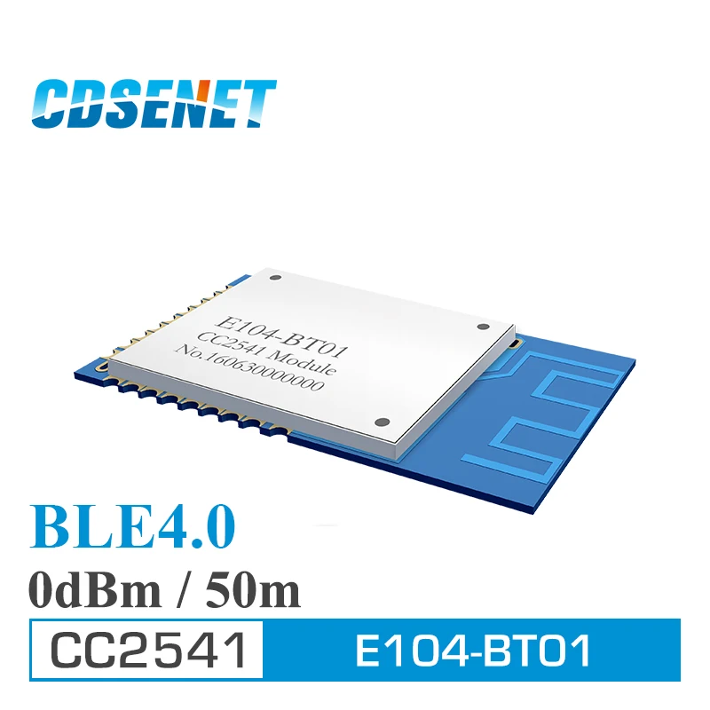 Bluetooth Module 2.4GHz CC2541 Ble 4.0 ibeacon rf Transmitter Receiver E104-BT01 SMD iot SPI 2.4 ghz Wireless Transceiver Module
Bluetooth Module 2.4GHz CC2541 Ble 4.0 ibeacon rf Transmitter Receiver E104-BT01 SMD iot SPI 2.4 ghz Wireless Transceiver Module