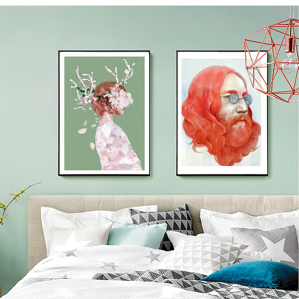 WANGART Man Flower Girl Oil Painting Canvas Posters and Prints Nordic Decoration Wall Picture for Living Room Modern Wall Art
WANGART Man Flower Girl Oil Painting Canvas Posters and Prints Nordic Decoration Wall Picture for Living Room Modern Wall Art