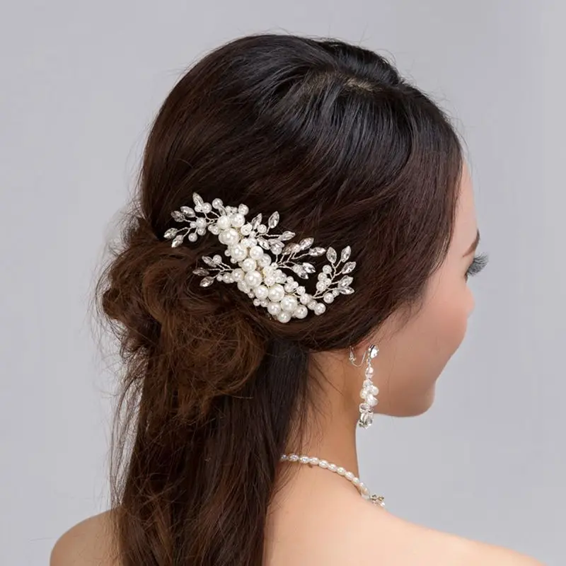 Bride White Pearl Crystal Headpiece wedding accessories accessoires mariage fascinators for weddings wedding comb peigne mariage
Bride White Pearl Crystal Headpiece wedding accessories accessoires mariage fascinators for weddings wedding comb peigne mariage