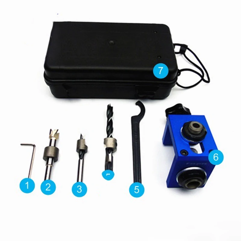 Woodworking Pocket Hole Locate Punch Jig Kit + Step Drilling Bit Wood Tools Set Drill Guide Step Drilling Bit Wood Punch Locator
Woodworking Pocket Hole Locate Punch Jig Kit + Step Drilling Bit Wood Tools Set Drill Guide Step Drilling Bit Wood Punch Locator