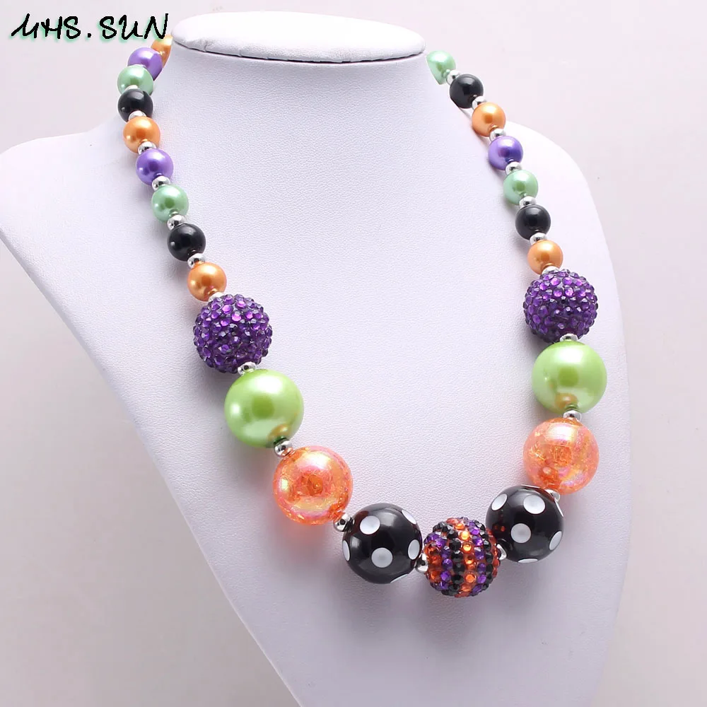 MHS.SUN DIY Chunky Bubblegum kids Girls Necklace Bracelet Handmade Beads Necklace For Baby Girls Halloween Gift Jewelry
MHS.SUN DIY Chunky Bubblegum kids Girls Necklace Bracelet Handmade Beads Necklace For Baby Girls Halloween Gift Jewelry