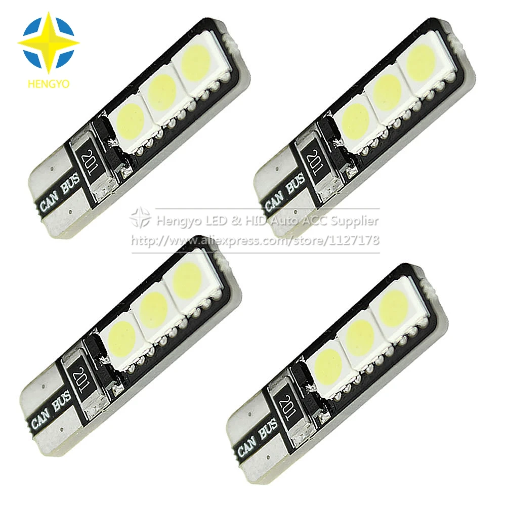 4pcs CANBUS W5W T10 6 SMD LED 5050 No Warning Error Free 6smd Car Tail Turn Indicator Bulbs Light Lamp DC12V 194 168 6led
4pcs CANBUS W5W T10 6 SMD LED 5050 No Warning Error Free 6smd Car Tail Turn Indicator Bulbs Light Lamp DC12V 194 168 6led
