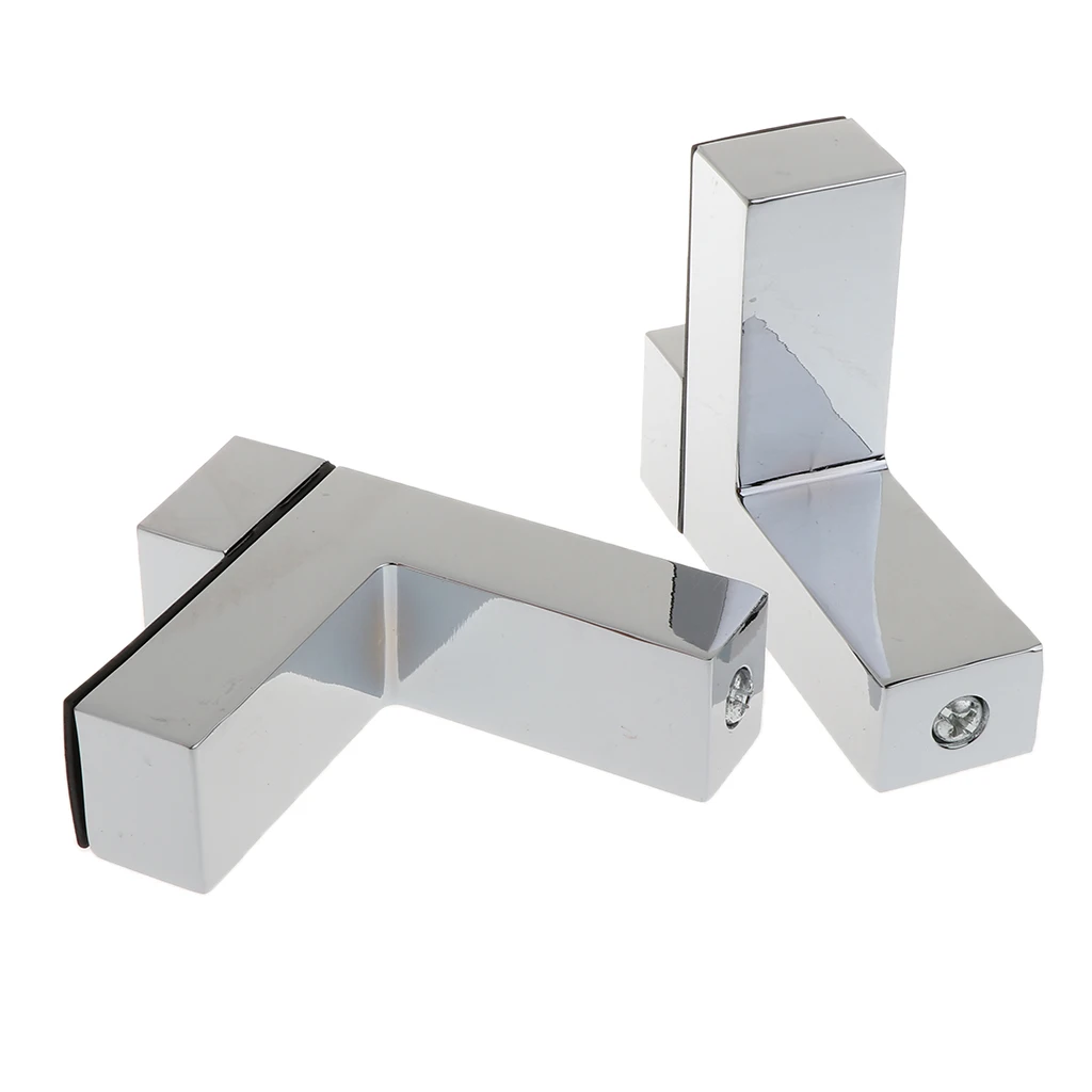Glass Shelf Bracket Glass Clamp for 3-33mm Wood or Glass Shelves Solid Metal Adjustable Wall Mount 2 Pack, Brushed Nickel Glass Shelf Bracket Glass Clamp for 3-33mm Wood or Glass Shelves Solid Metal Adjustable Wall Mount 2 Pack, Brushed Nickel