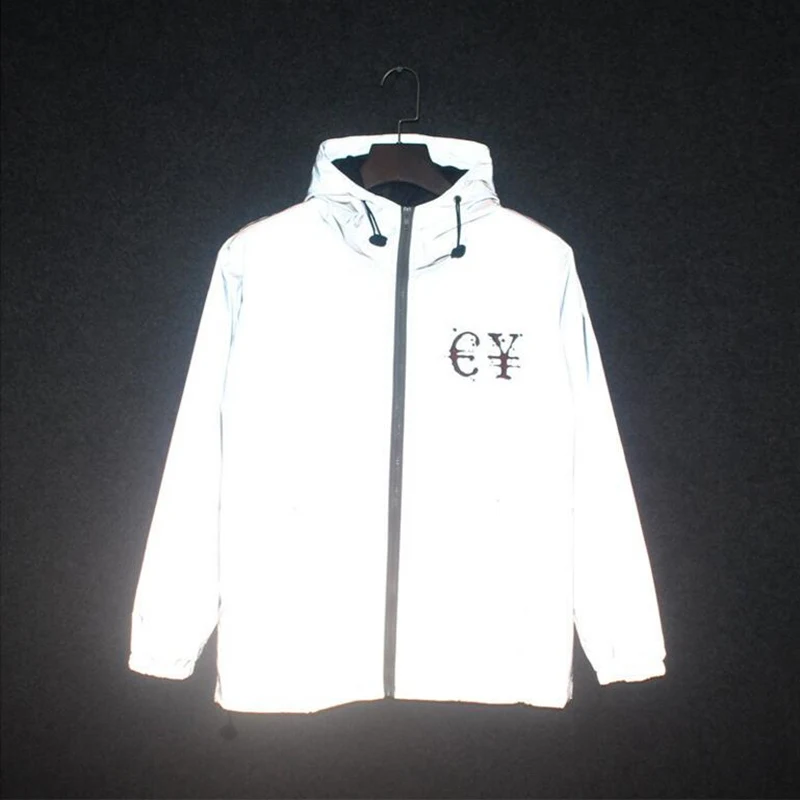 Men jacket casual hiphop windbreaker reflective jacket hooded men and women lovers coat hooded fluorescent clothing
Men jacket casual hiphop windbreaker reflective jacket hooded men and women lovers coat hooded fluorescent clothing