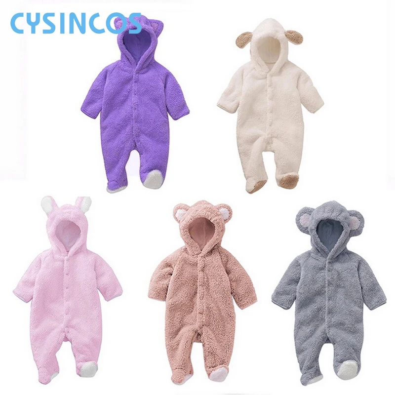 Winter Baby Coral Fleece Romper Newborn Boys Girls Hooded Cartoon Jumpsuit Toddler Autumn Pajamas Infant Playsuit Clothing
Winter Baby Coral Fleece Romper Newborn Boys Girls Hooded Cartoon Jumpsuit Toddler Autumn Pajamas Infant Playsuit Clothing