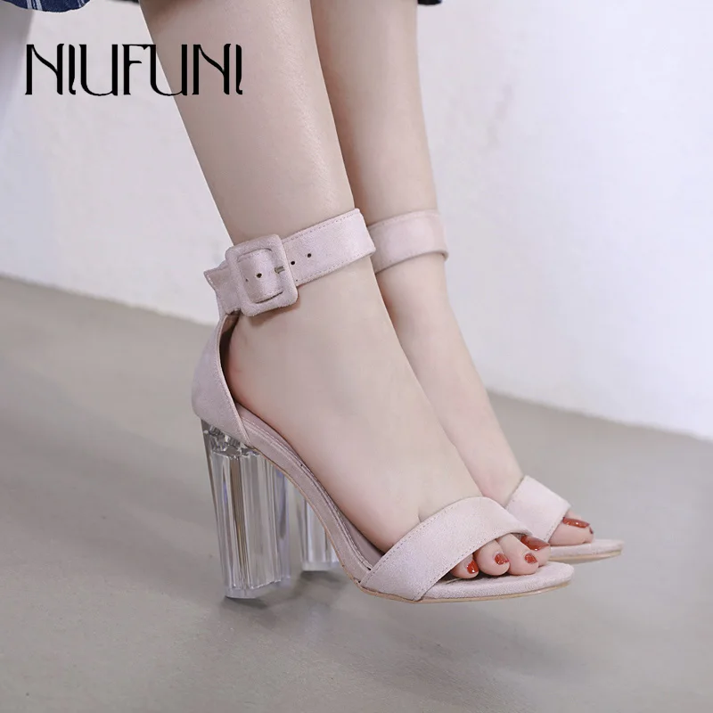 Transparent High Heels Crystal Women's Sandals 2020 New Thick Suede Belt Buckle Fashion Wild Round Head Ladies Casual Shoes
Transparent High Heels Crystal Women's Sandals 2020 New Thick Suede Belt Buckle Fashion Wild Round Head Ladies Casual Shoes