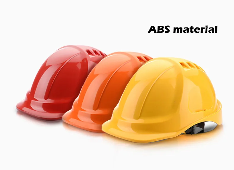 Safety Helmet Hard Hat Work Cap ABS Material Construction Protect Helmets High Quality Breathable Engineering Power Labor Helmet (9)