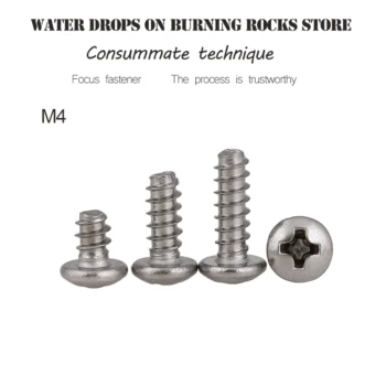 Free shipping M4 M4*6 M4*8 M4*10 304 Stainless Steel 304ss PB Philips Cross Recessed Round Head Flat Tail Self Tapping Screw
Free shipping M4 M4*6 M4*8 M4*10 304 Stainless Steel 304ss PB Philips Cross Recessed Round Head Flat Tail Self Tapping Screw