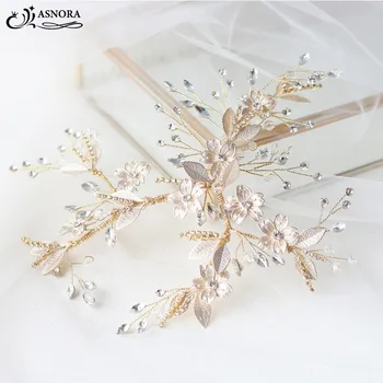 ASNORA Fashion Gold Bridal Handmade Flower Hair Bands Metal with Crystals Beads Wedding Hair Accessories Headdress Headband
ASNORA Fashion Gold Bridal Handmade Flower Hair Bands Metal with Crystals Beads Wedding Hair Accessories Headdress Headband