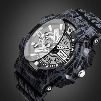 SANDA G Style Quartz Digital Camo Watch Men Sports Watches Men S Shock Military Army LED Wristwatch Clock Man Relogios Masculino
SANDA G Style Quartz Digital Camo Watch Men Sports Watches Men S Shock Military Army LED Wristwatch Clock Man Relogios Masculino