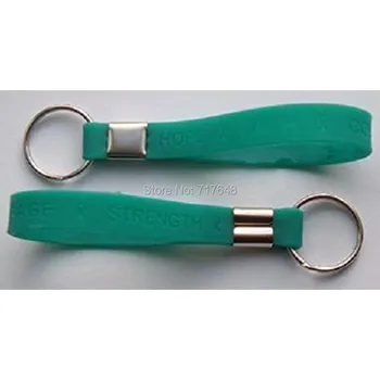 100pcs Keyring Teal Awareness Keychain Portable wristband silicone bracelets free shipping by epacket A
100pcs Keyring Teal Awareness Keychain Portable wristband silicone bracelets free shipping by epacket A