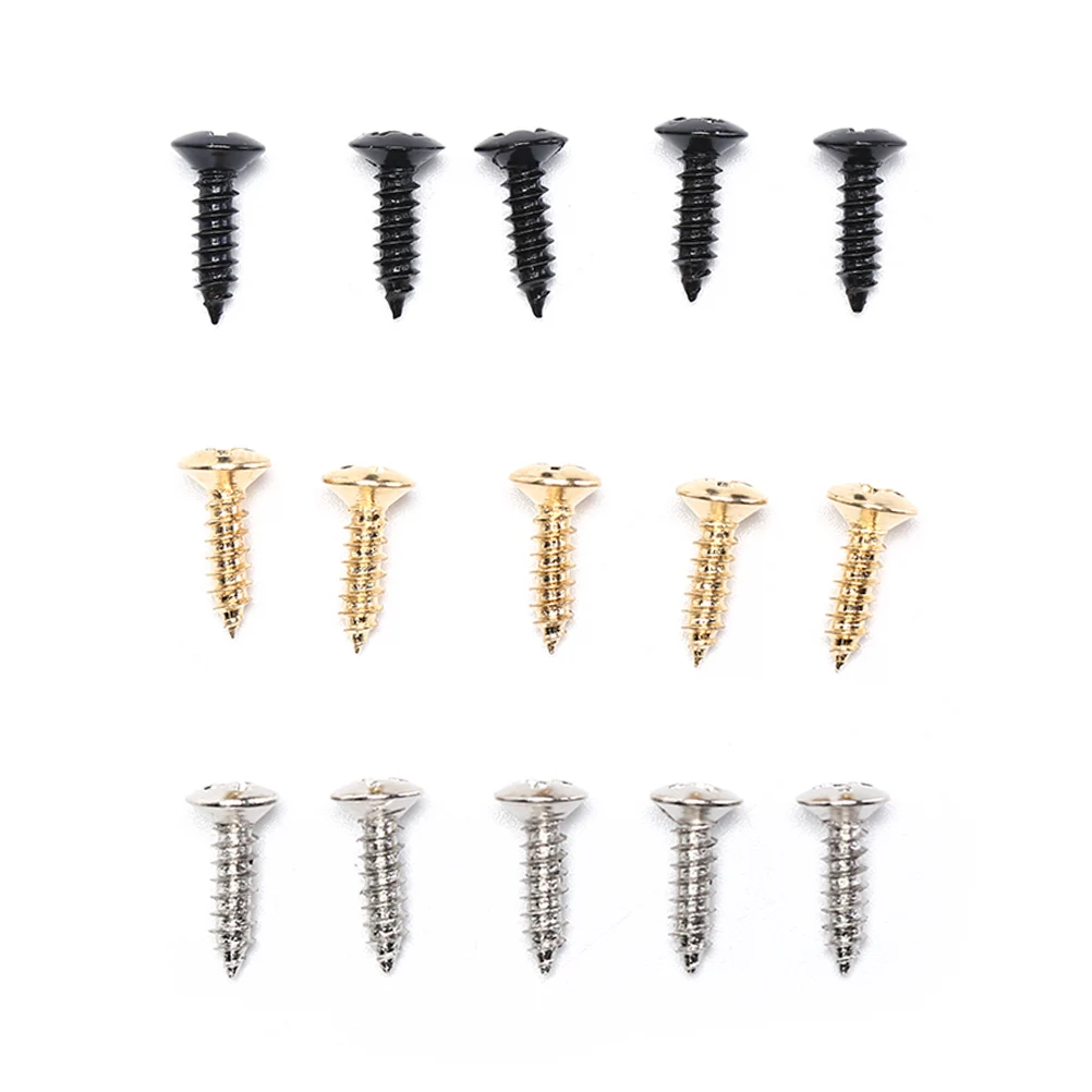 25pcs/pack Electric Guitar Screws For Pickguard Back Plate Mount DIY Luthier Tool Gold Silver Balck 3*12mm
25pcs/pack Electric Guitar Screws For Pickguard Back Plate Mount DIY Luthier Tool Gold Silver Balck 3*12mm
