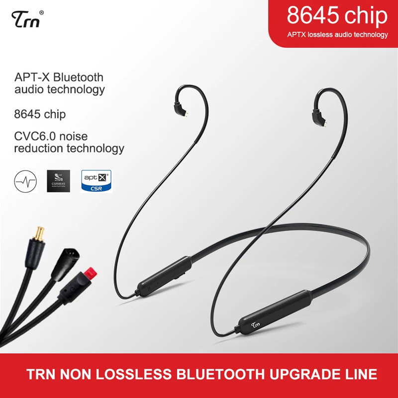 TRN earphone accessories Wireless bluetooth 4.1 APT-X Cable 0.75/ 0.78/ MMCX HIFI Earphone 2PIN Cable for V10 V20 V60
TRN earphone accessories Wireless bluetooth 4.1 APT-X Cable 0.75/ 0.78/ MMCX HIFI Earphone 2PIN Cable for V10 V20 V60