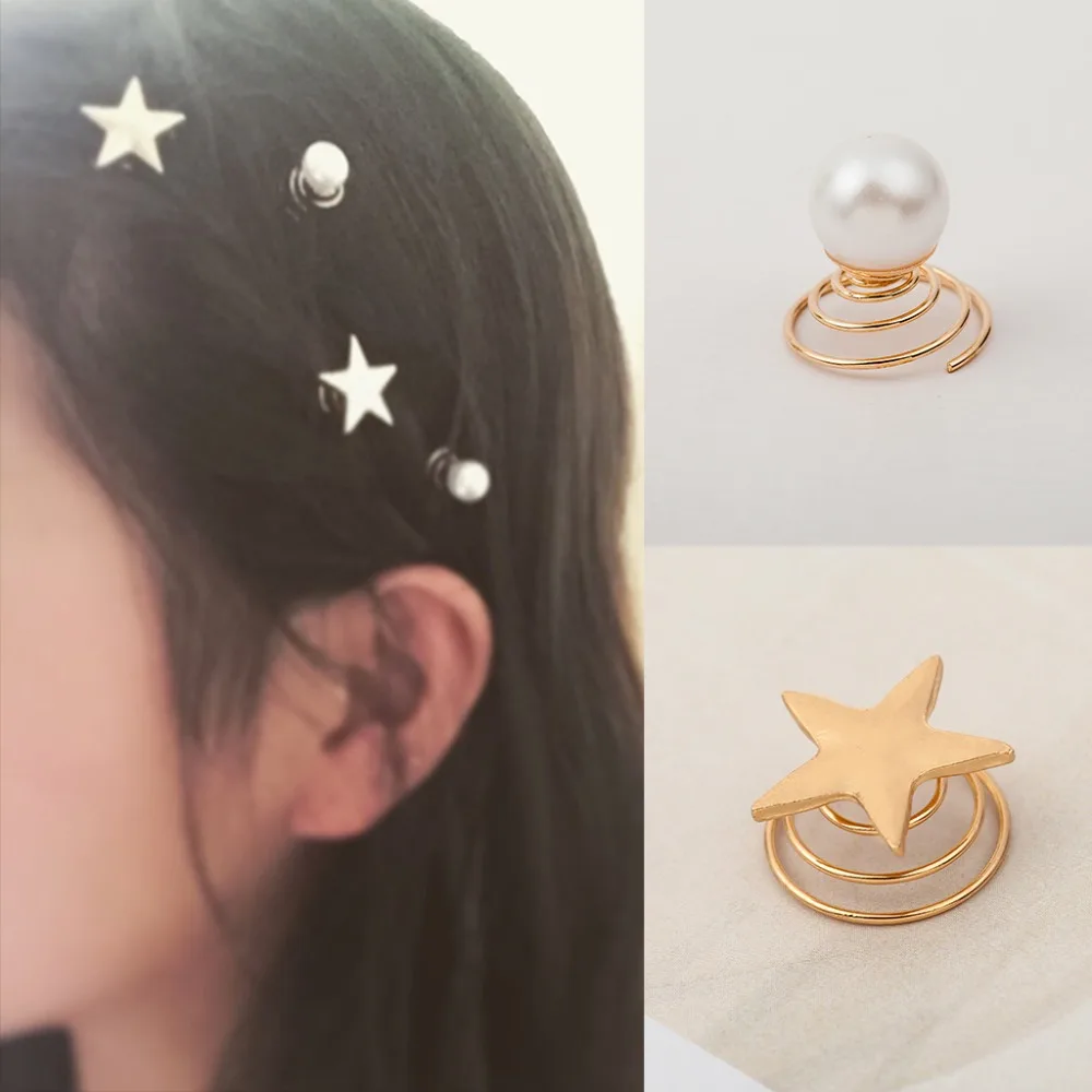 New Special Design Spring Clips Simulated Pearl Golden Star Metallic Hair Clips and Pins Headwear for Women Hair Accessories
New Special Design Spring Clips Simulated Pearl Golden Star Metallic Hair Clips and Pins Headwear for Women Hair Accessories
