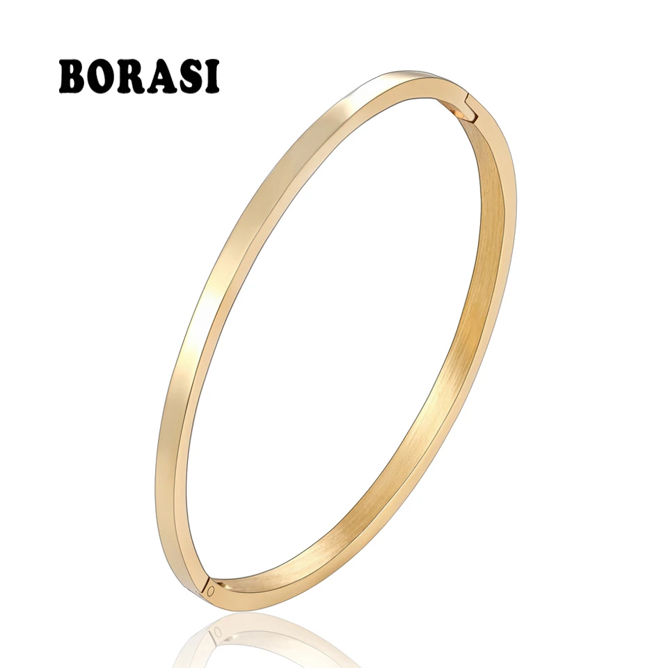 BOBASI New Stainless Steel Round Bangles& Bangles Three Colors Trendy Charm Bracelets Jewelry For Women Love Wedding Brand Gifts
BOBASI New Stainless Steel Round Bangles& Bangles Three Colors Trendy Charm Bracelets Jewelry For Women Love Wedding Brand Gifts