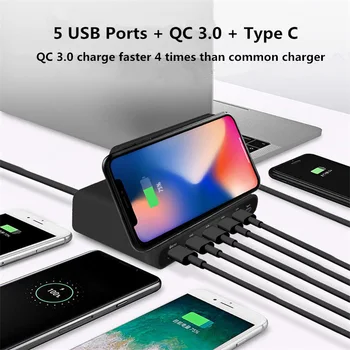 Qi Wireless Charger Multi Port USB Quick Charge Type C Fast Charging For iPhone X Samsung Huawei Nexus Xiaomi USB-C Adapter
Qi Wireless Charger Multi Port USB Quick Charge Type C Fast Charging For iPhone X Samsung Huawei Nexus Xiaomi USB-C Adapter
