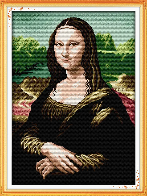 Famous Mona Lisa Printed Canvas DMC Counted Chinese Cross Stitch Kits printed Cross-stitch set Embroidery Needlework
Famous Mona Lisa Printed Canvas DMC Counted Chinese Cross Stitch Kits printed Cross-stitch set Embroidery Needlework
