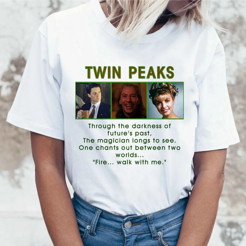 Twin Peaks t shirt women David Lynch tshirt t-shirt top tee shirts 2019 kawaii japanese streetwear female femme ulzzang harajuku
Twin Peaks t shirt women David Lynch tshirt t-shirt top tee shirts 2019 kawaii japanese streetwear female femme ulzzang harajuku