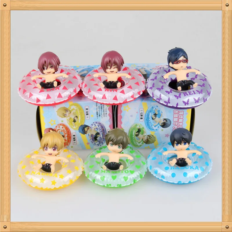 6pcs/set Q version Kuroko Tetsuya Kuroko no Basket Kise Ryota PVC Action Figure Model toys dolls