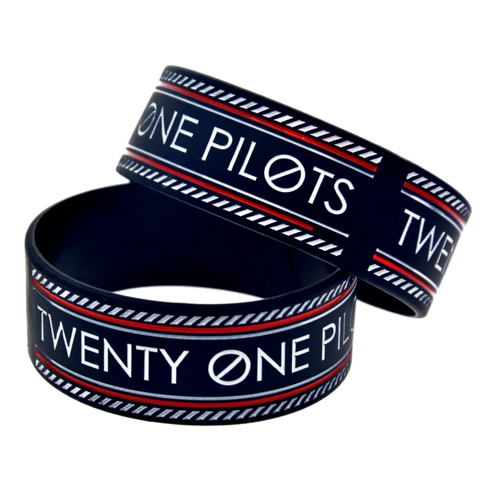 OneBandaHouse 1PC Rock Band Twenty One Pilots Silicone Wristband Red Line Logo 1 Inch Wide Bracelet
OneBandaHouse 1PC Rock Band Twenty One Pilots Silicone Wristband Red Line Logo 1 Inch Wide Bracelet