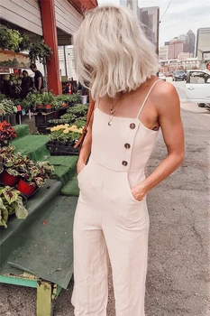 New Fashion Women Casual Loose Button Jumpsuit Strap High Waist Wide Leg Autumn Spring Fashion Clubwear Trousers
New Fashion Women Casual Loose Button Jumpsuit Strap High Waist Wide Leg Autumn Spring Fashion Clubwear Trousers
