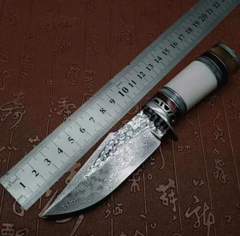 VG10 Damascus craft knife Outdoor hunting tools Multi-function pattern saury knife tool Nordic style tactics knife real leather
VG10 Damascus craft knife Outdoor hunting tools Multi-function pattern saury knife tool Nordic style tactics knife real leather