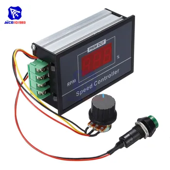 diymore DC 6-60V 30A Digital LED Display 0-100% DC 12V 24V 48V Motor Speed Controller PWM with B100K Rotary Poteniometer Switch
diymore DC 6-60V 30A Digital LED Display 0-100% DC 12V 24V 48V Motor Speed Controller PWM with B100K Rotary Poteniometer Switch