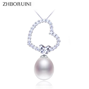 ZHBORUINI 2019 New Pearl Necklace Heart Pendant 925 Sterling Silver Jewelry Natural Freshwater Pearl Jewelry For Women Gift
ZHBORUINI 2019 New Pearl Necklace Heart Pendant 925 Sterling Silver Jewelry Natural Freshwater Pearl Jewelry For Women Gift