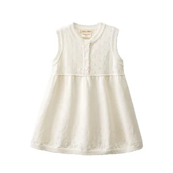 0-4 Y Baby Dress Spring Autumn New Style Cotton Thread Knitted Tank Dresses Infant Child Cutout Versatile Beige Vestido GDR546
0-4 Y Baby Dress Spring Autumn New Style Cotton Thread Knitted Tank Dresses Infant Child Cutout Versatile Beige Vestido GDR546