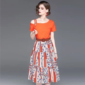 Women's Sets Elegant Tops Shirts and Skirts Two Piece Sets 2019 Office Lady work party summer short Sleeve Shirt and skirt Sets
Women's Sets Elegant Tops Shirts and Skirts Two Piece Sets 2019 Office Lady work party summer short Sleeve Shirt and skirt Sets