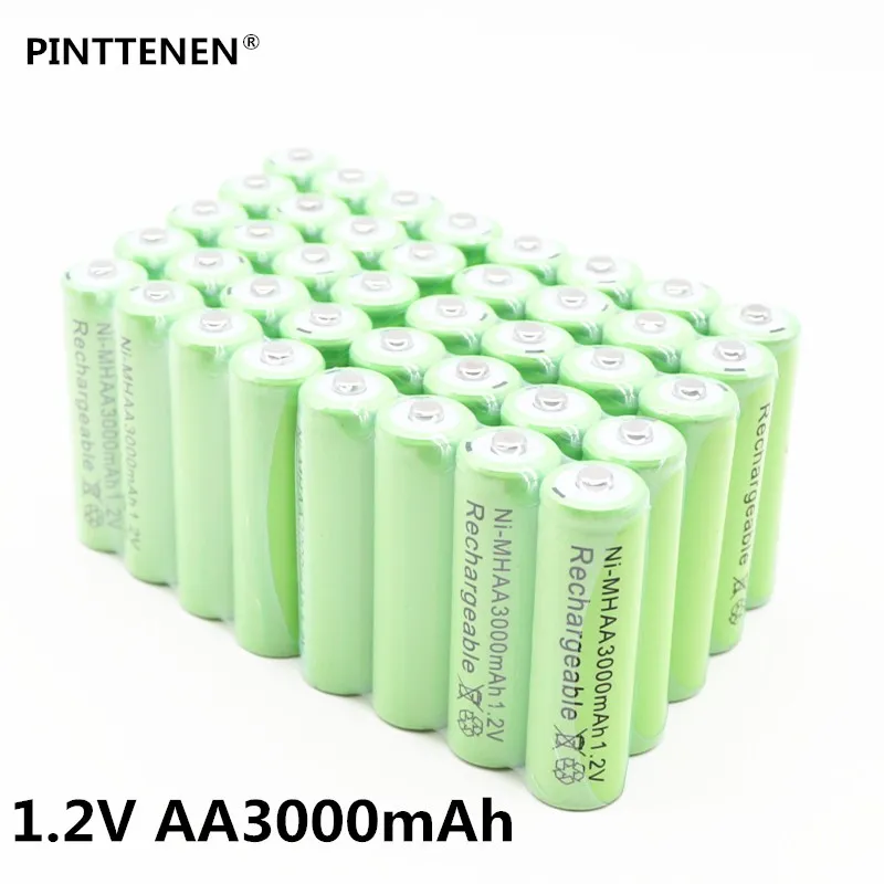 New 1.2V 3000mAh NI MH AA Pre-Charged Rechargeable Batteries Ni-MH Rechargeable aa Battery For Toys Camera Microphone
New 1.2V 3000mAh NI MH AA Pre-Charged Rechargeable Batteries Ni-MH Rechargeable aa Battery For Toys Camera Microphone