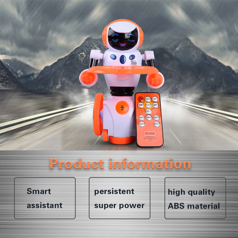 Mini RC Robot Intelligent Singing/Dancing/Story/Learning Toys for Children As Gift
Mini RC Robot Intelligent Singing/Dancing/Story/Learning Toys for Children As Gift