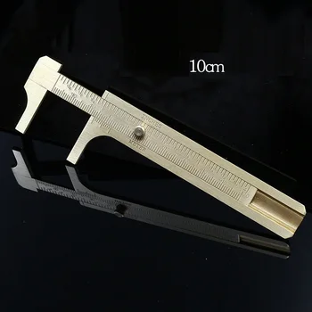 

Millimeter / Inches Double Scale Vernier Caliper Ruler Brass copper ruler 80mm 100mm Precision measuring instrument