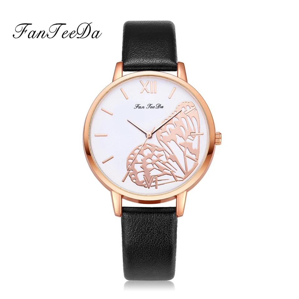 Fanteeda Brand Women Watches Fashion Rose Gold Butterfly Leather Strap Business Quartz Wrist Watch Luxury Ladies Clock Watch
Fanteeda Brand Women Watches Fashion Rose Gold Butterfly Leather Strap Business Quartz Wrist Watch Luxury Ladies Clock Watch