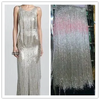 40-50cm wide long pearl fringe gold silver beaded lace garment dress for wedding dress decoration Lace Trims ornaments
40-50cm wide long pearl fringe gold silver beaded lace garment dress for wedding dress decoration Lace Trims ornaments