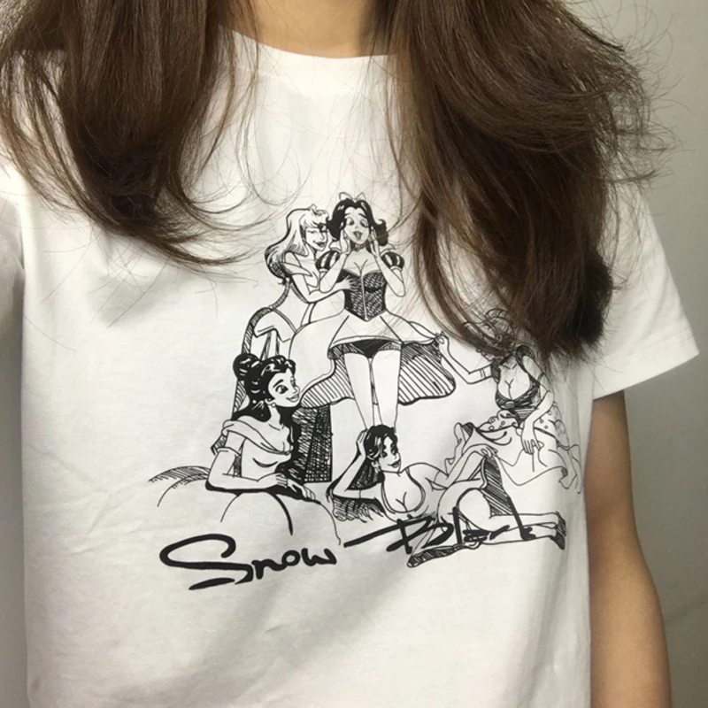 Harajuku clothes cartoon women tops print summer new style fun lazy wind retro print short-sleeved loose T-shirt ins tide female
Harajuku clothes cartoon women tops print summer new style fun lazy wind retro print short-sleeved loose T-shirt ins tide female