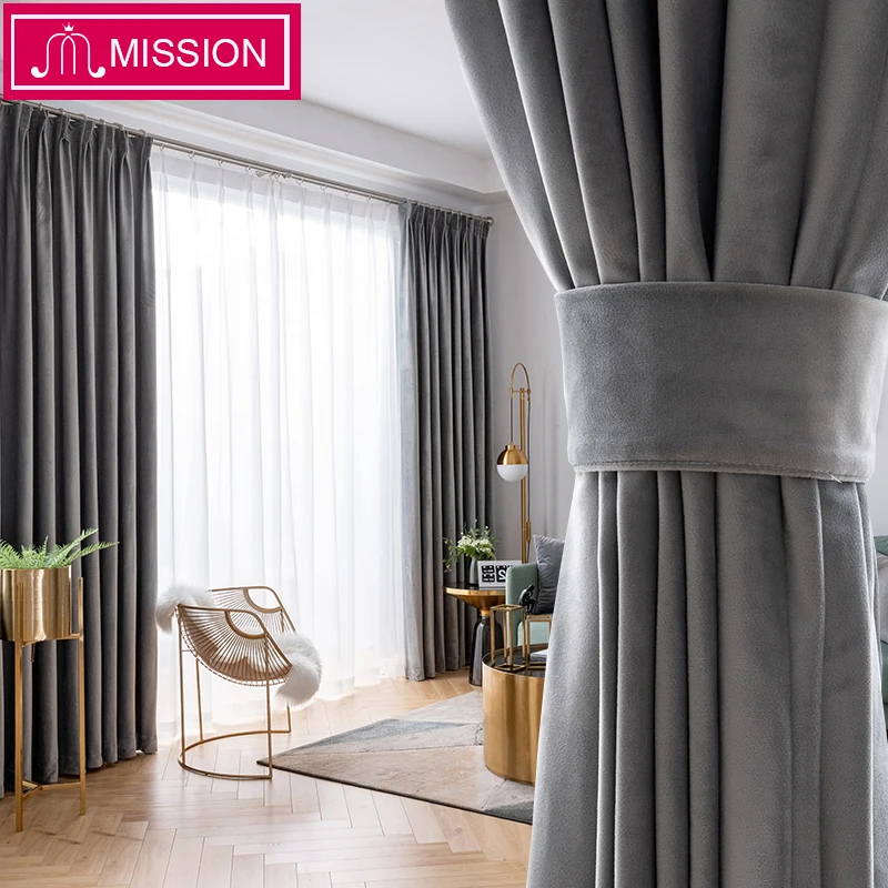 MISSION Solid Luxurious Velvet Blackout curtain Super Soft Window Curtains Drapes Shades for Living Room Bedroom Custom Made
MISSION Solid Luxurious Velvet Blackout curtain Super Soft Window Curtains Drapes Shades for Living Room Bedroom Custom Made