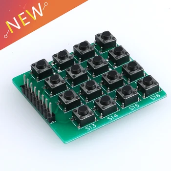 8pin 4x4 Micro Switch Matrix 16 Keys Button Keypad Keyboard Breadboard Module MCU for arduino Diy Kit
8pin 4x4 Micro Switch Matrix 16 Keys Button Keypad Keyboard Breadboard Module MCU for arduino Diy Kit