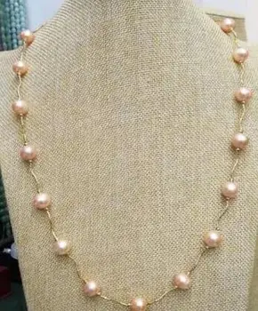 HOT SELL 18inch real natural Freshwater baroque pink 9-10mm pearl necklace
HOT SELL 18inch real natural Freshwater baroque pink 9-10mm pearl necklace