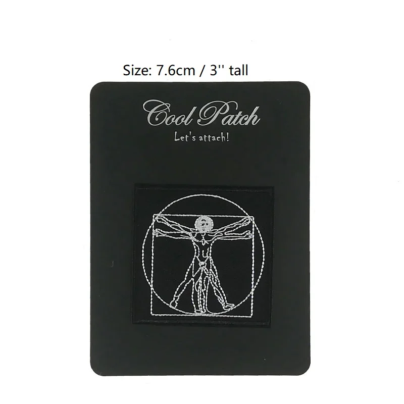 Leonardo Da Vinci Vitruvian man patch EMBROIDERED IRON On Patch T shirt Transfer goth APPLIQUE Badge
Leonardo Da Vinci Vitruvian man patch EMBROIDERED IRON On Patch T shirt Transfer goth APPLIQUE Badge
