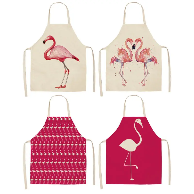 1Pcs Flamingo Leaf Pattern Cotton Linen Aprons Home Cooking Baking Coffee Shop Cleaning Aprons Kitchen Accessories 53*65cm A1010
1Pcs Flamingo Leaf Pattern Cotton Linen Aprons Home Cooking Baking Coffee Shop Cleaning Aprons Kitchen Accessories 53*65cm A1010
