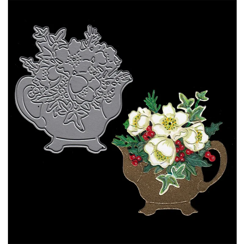 Berry Flower Teapot Die Metal Cutting Dies Stencil for DIY Scrapbooking Album Decorative Embossing Paper Card Crafts Die Cuts
Berry Flower Teapot Die Metal Cutting Dies Stencil for DIY Scrapbooking Album Decorative Embossing Paper Card Crafts Die Cuts