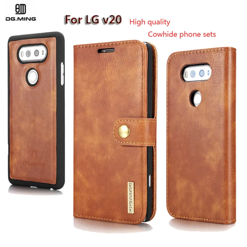 DG.MING For LG V20 Case Luxury Retro Genuine Leather Cover Detachable 2-in1 Wallet Magnet Flip Stent Card slot case Coque Fundas
DG.MING For LG V20 Case Luxury Retro Genuine Leather Cover Detachable 2-in1 Wallet Magnet Flip Stent Card slot case Coque Fundas