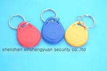 10pcs/Lot 125Khz TK4100 RFID tag Proximity ID Token Tag Key Fob Access Control Red Yellow Blue(China)