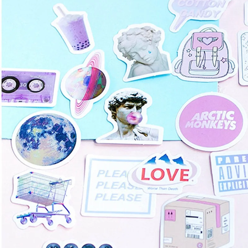 46Pcs Wave Dream Stickers Set Decorative Stationery Stickers Scrapbooking DIY Diary Album Stick Lable School Supplies Students
46Pcs Wave Dream Stickers Set Decorative Stationery Stickers Scrapbooking DIY Diary Album Stick Lable School Supplies Students