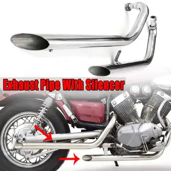 New Motorcycle Muffler Pipe Pipes Full Exhaust System + Silencers For Yamaha XV535 XV 535 VIRAGO XV400 XV 400 Virago 1988-2004
New Motorcycle Muffler Pipe Pipes Full Exhaust System + Silencers For Yamaha XV535 XV 535 VIRAGO XV400 XV 400 Virago 1988-2004