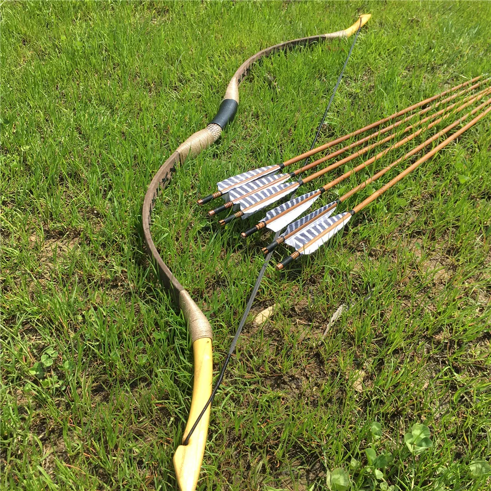 20-80IBS Brown Traditional Bow Hungarian Style Recurve Longbow +6 Bamboo Arrows For Outdoors Shooting Archery
20-80IBS Brown Traditional Bow Hungarian Style Recurve Longbow +6 Bamboo Arrows For Outdoors Shooting Archery