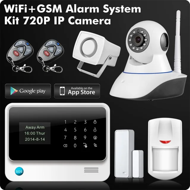 G90B Plus 2.4G WiFi GSM GPRS SMS Wireless Business Home Security Alarm System with IP Camera APP Remote Control Detector Sensors
G90B Plus 2.4G WiFi GSM GPRS SMS Wireless Business Home Security Alarm System with IP Camera APP Remote Control Detector Sensors