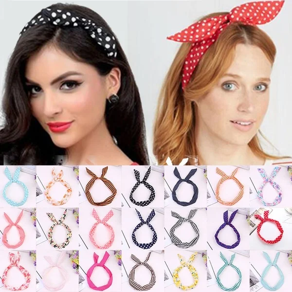 Fashion 2020 Headband Headwear Women Paisley Rockabilly Wired Polka Dot Tartan Retro Scarf Wire Bow Hair Band Hair Accessories
Fashion 2020 Headband Headwear Women Paisley Rockabilly Wired Polka Dot Tartan Retro Scarf Wire Bow Hair Band Hair Accessories